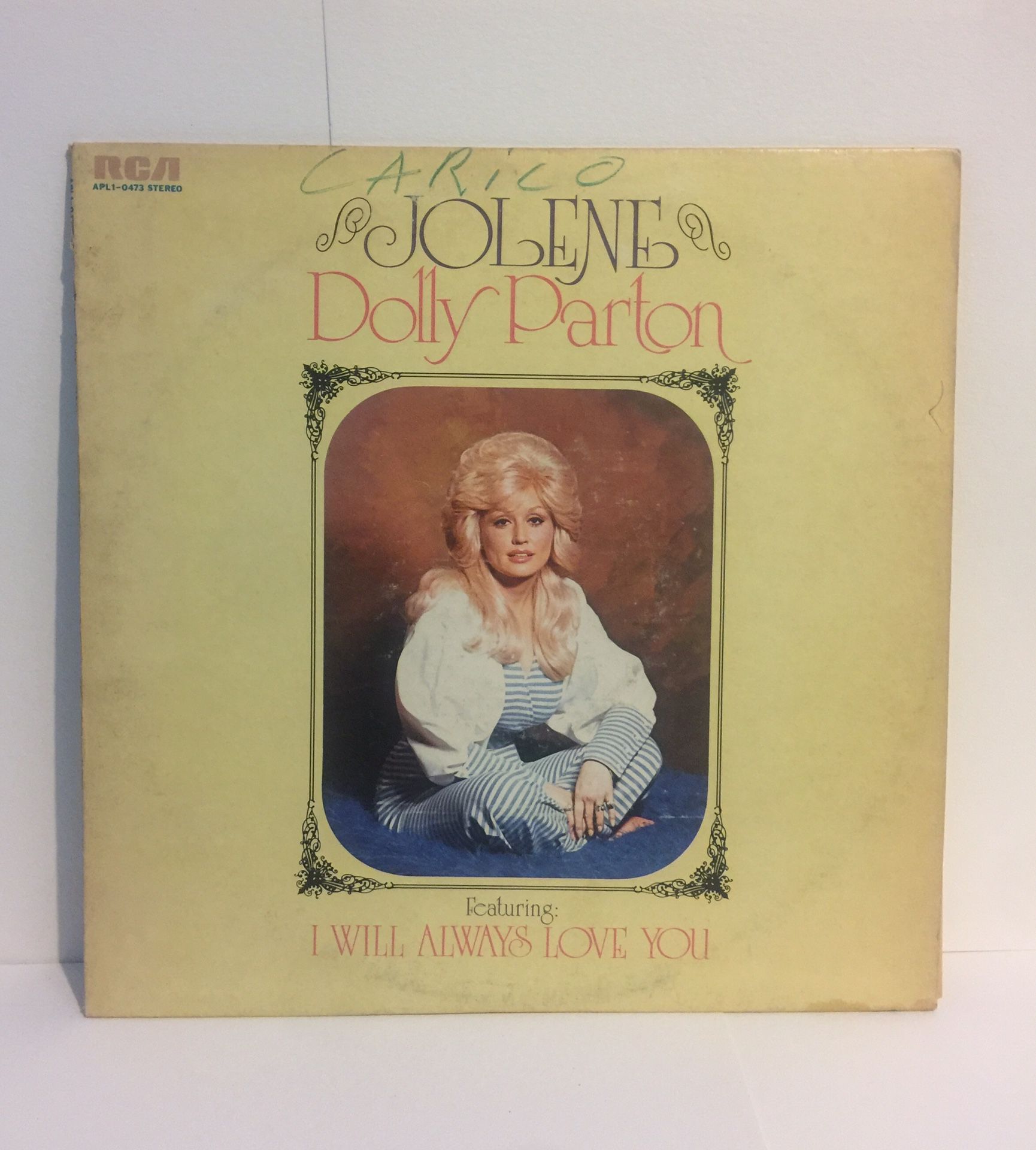 Dolly Parton ‘Jolene’ (LP) Vintage Vinyl Record, 1974