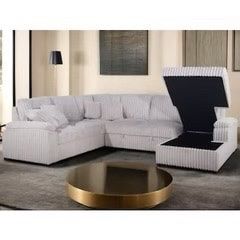 New Couch W Pullout Bed / Storage Chaise.  Beige Or Grey.  Free Delivery!