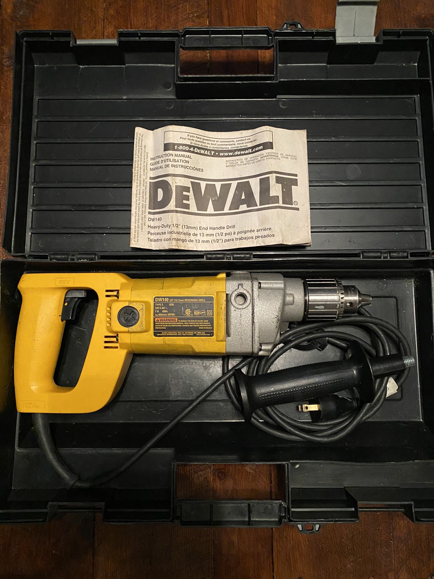 DeWalt 1/2” Heavy Duty Drill