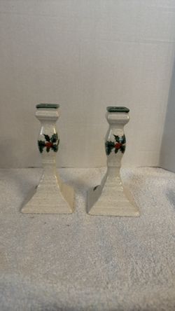 Christmas candle holders