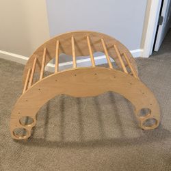 Montessori Arch and Triangle with Slide/RockClimbing  Barely Used Price Negotiable 