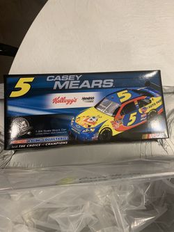 2008 CASEY MEARS # 8 CARQUEST/KELLOGG'S AND 1/24th SCALE DISPLAY