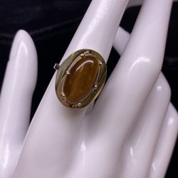 10K Cat Eye Ring 