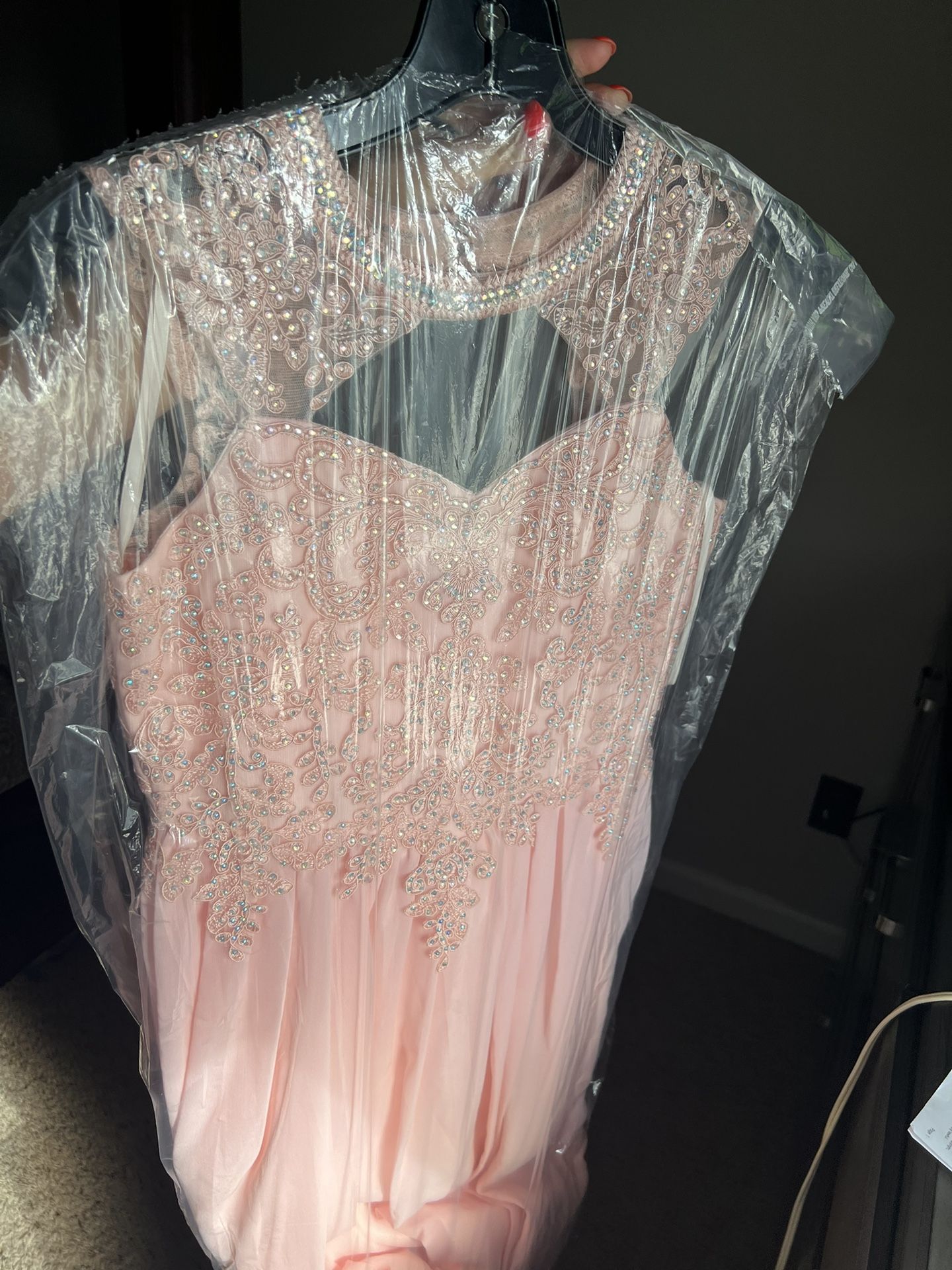 Jr Formal Dress in Dusty Pink