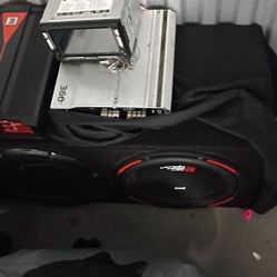 Speakers Amps(1) And Double Deck Touch Screen Radio