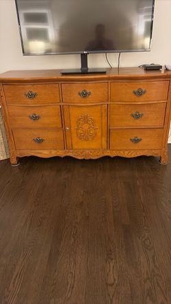 2 dressers and night standing