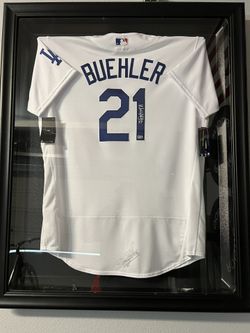 Walker Buehler Authentic Signed Jersey Framed 