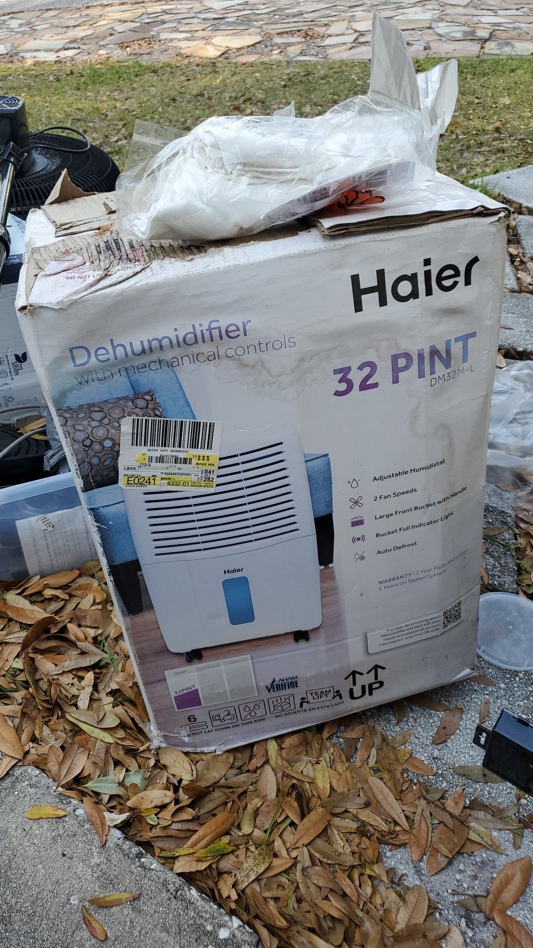 Haier 32 pint dehumidifier