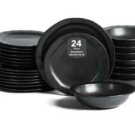 Stoneware 24 piece dinner set