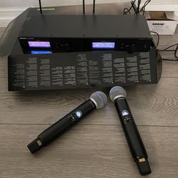SHURE DIGITAL PROFESSIONAL WIRELESS MICROPHONES LIKE NEW BETA 58a SLXD24