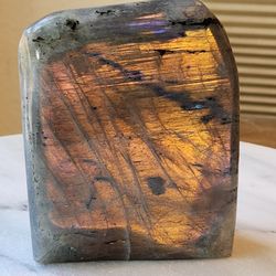 1.6 Lb (723g) Labradorite Slab Quartz Crystal 