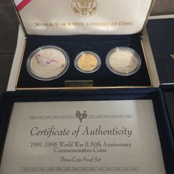 1-WWII 50th Anniversary Proof Set