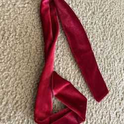 Hair suade red wrap hair tie bandana 