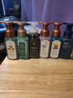 New bath and body works foam soaps