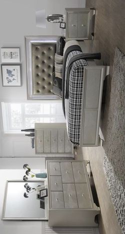 Lyssa Champagne LED Panel Youth Bedroom Set | B4300 [FREE CHEST](Twin, Full Size Bedroom Set) Queen and King Bedroom set available