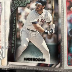 Wade Boggs Topps Baseball Card