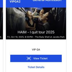 2 Tickets To Haim 