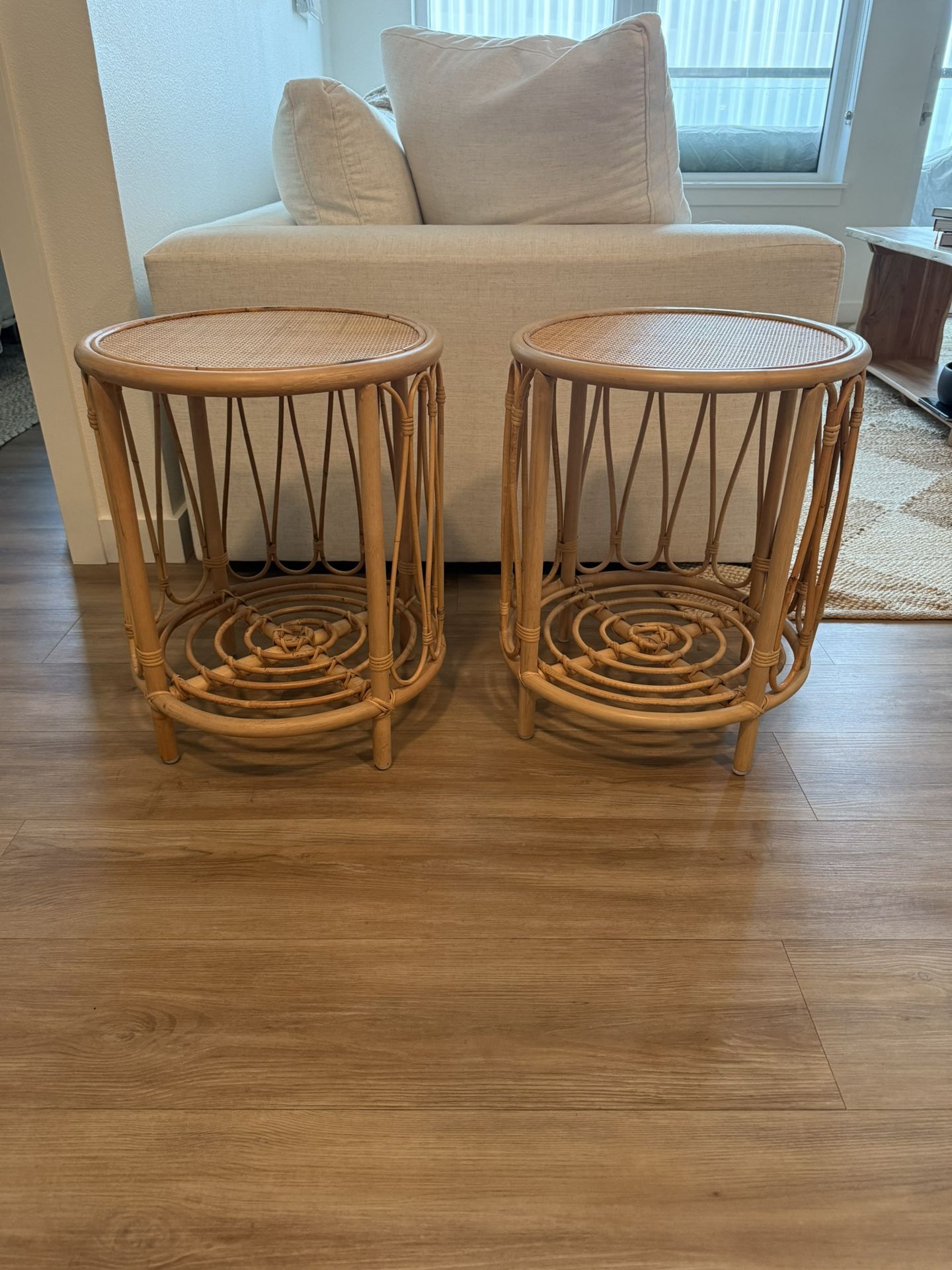 Rattan Bedside Kids' Table Natural