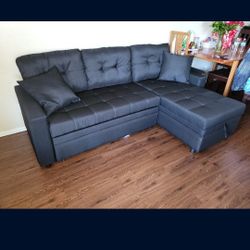 Brand New Sofa Pull Out Bed 
Storage Chaise Black Fabric
$525
FREE LOCAL DELIVERY & SET UP
ORDER HERE PAY UPON DELIVERY
LITTLE SHOWROOM 
ITEM NOT IN S