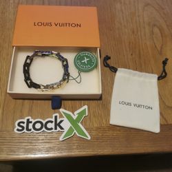 Multicolor LV Monogram Chain Bracelet 