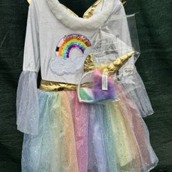 Unicorn Princess Dress Complete Costume