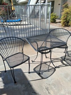 Wrought Iron Table And Chairs