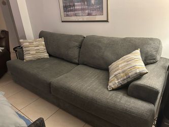 Charcoal Gray Fabric sofa