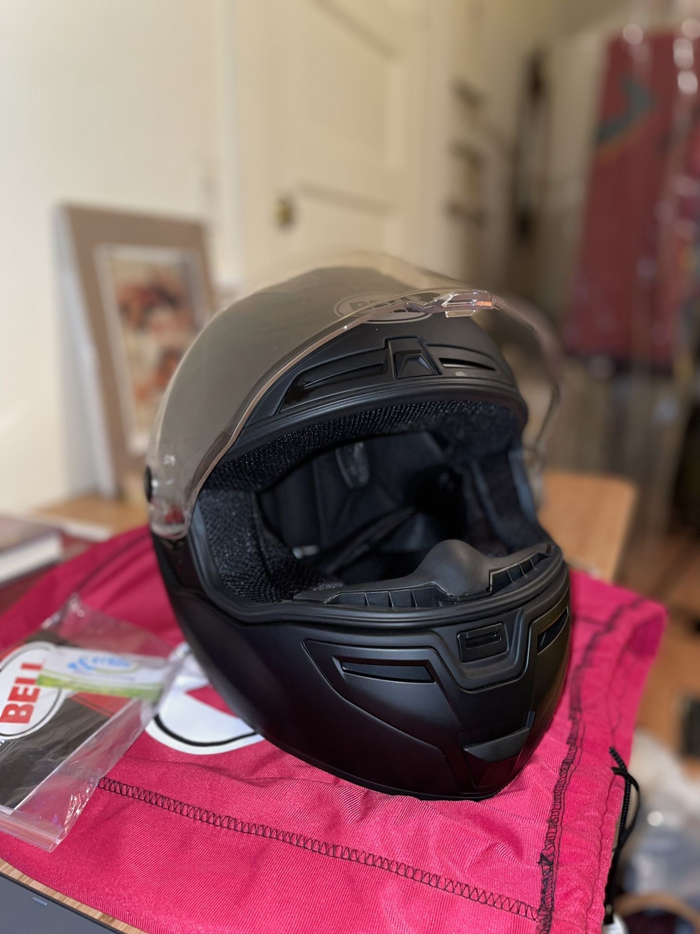 Small Black Motorcycle Helmet 