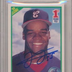 Frank Thomas 1990 Score  Rookie Autograph card