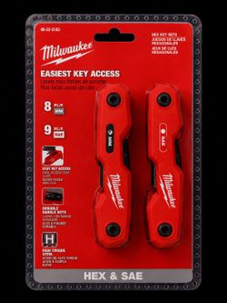 Milwaukee Metric & SAE Folding Hex Key Set – New (48-22-2183)