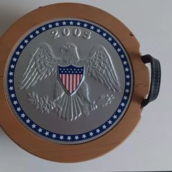Longaberger USA 2005 Inaugural Basket Eagle Lid