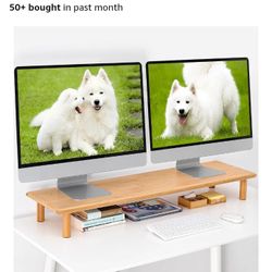 double monitor stand 