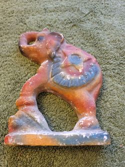 Flat Red Blue Yellow Elephant
