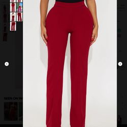 Ladies Size 2X (US 16-18) High Waist, Wide Leg Dress Pants