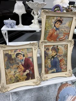 Set Of 4 1950’s John Strevens Parisian Art Work