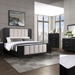 4 Pc Queen Bedroom Set 100 Day Payment Option