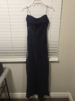 Dark blue metallic dress size 6