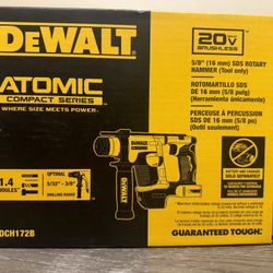 NEW DEWALT 20V SDS ROTARY HAMMER TOOL ONLY