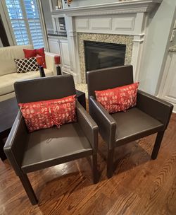 Brown Leather Chairs