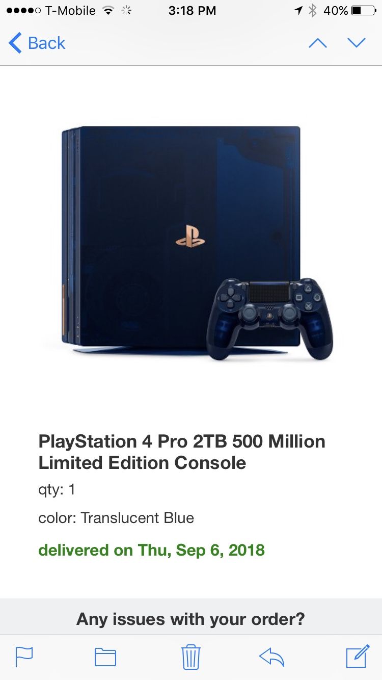 PlayStation 4 PS4 Pro 2TB 500 Million Limited Edition Console