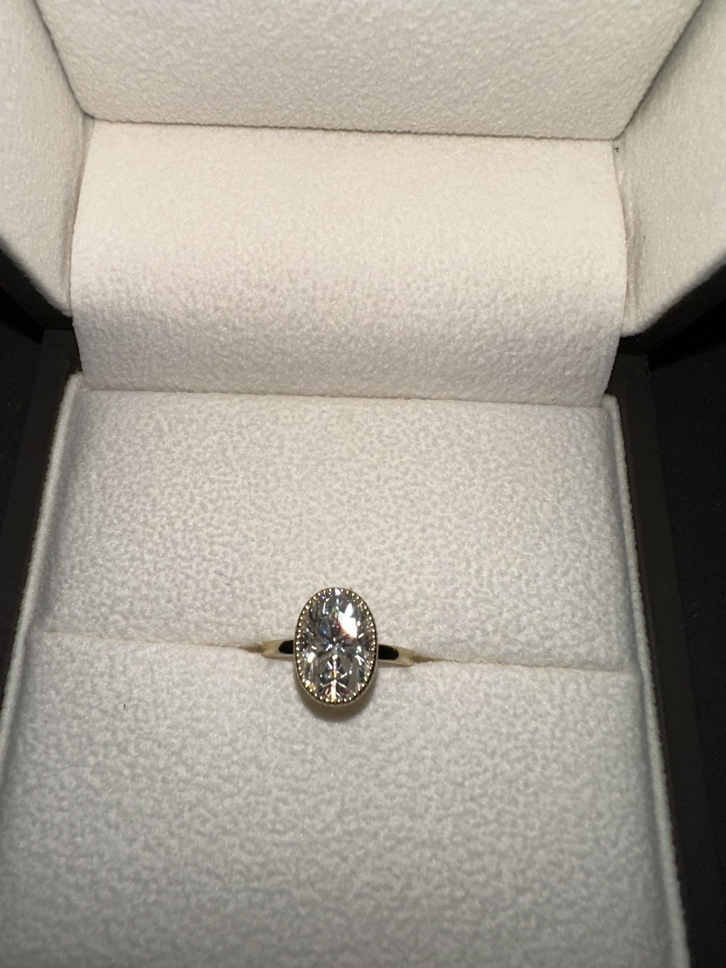 Moissanite Engagement Ring