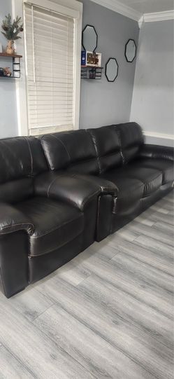 Leather couches