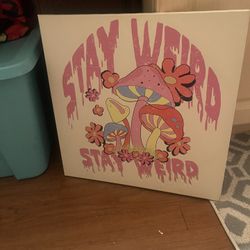 Mushroom artwork house decor