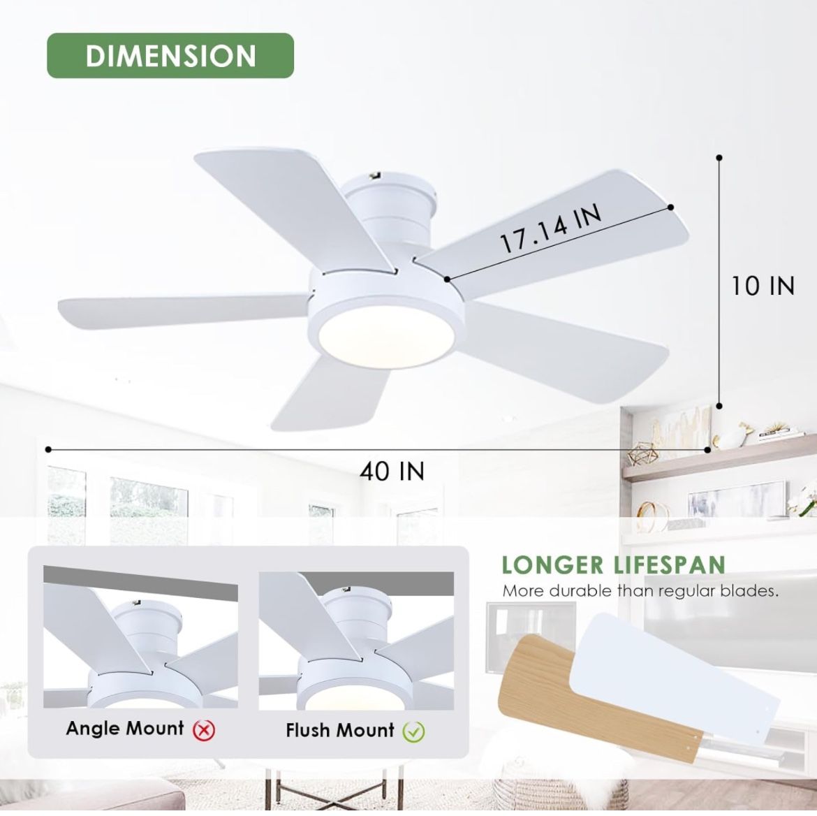 New Ceiling Fans With Light (BW1)