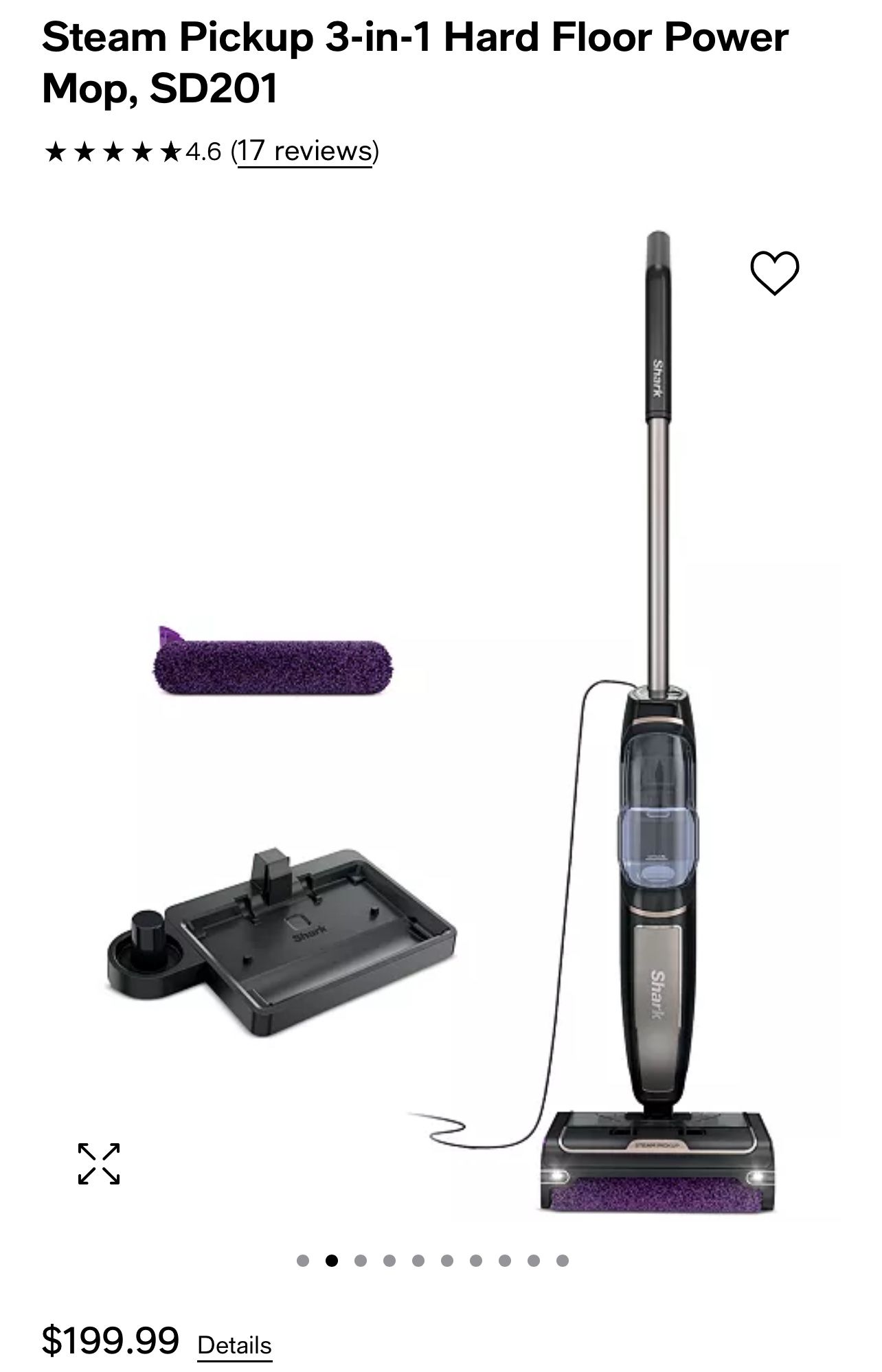 Shark Steam Pickup Power Mop