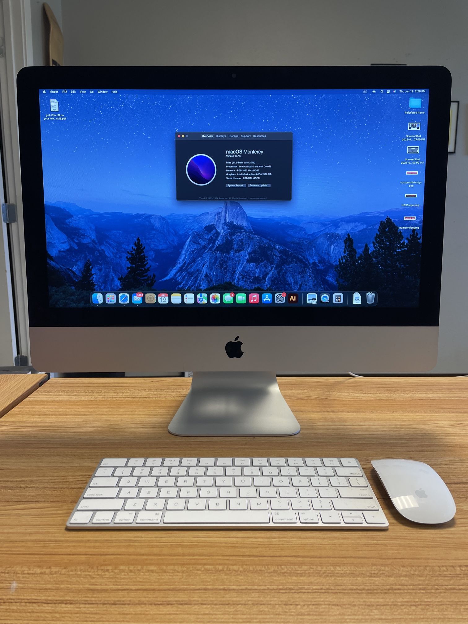 iMac 2015, 21.5 Inch