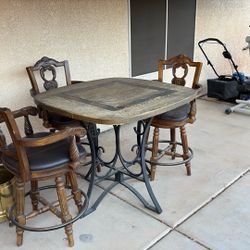 Bar Table with 4 Chairs  - $40 - OBO 