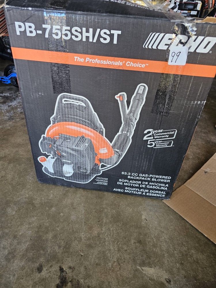 Echo Pb755 Back Pack Blower New 380 Price Firm/ Nueva Precio Firme