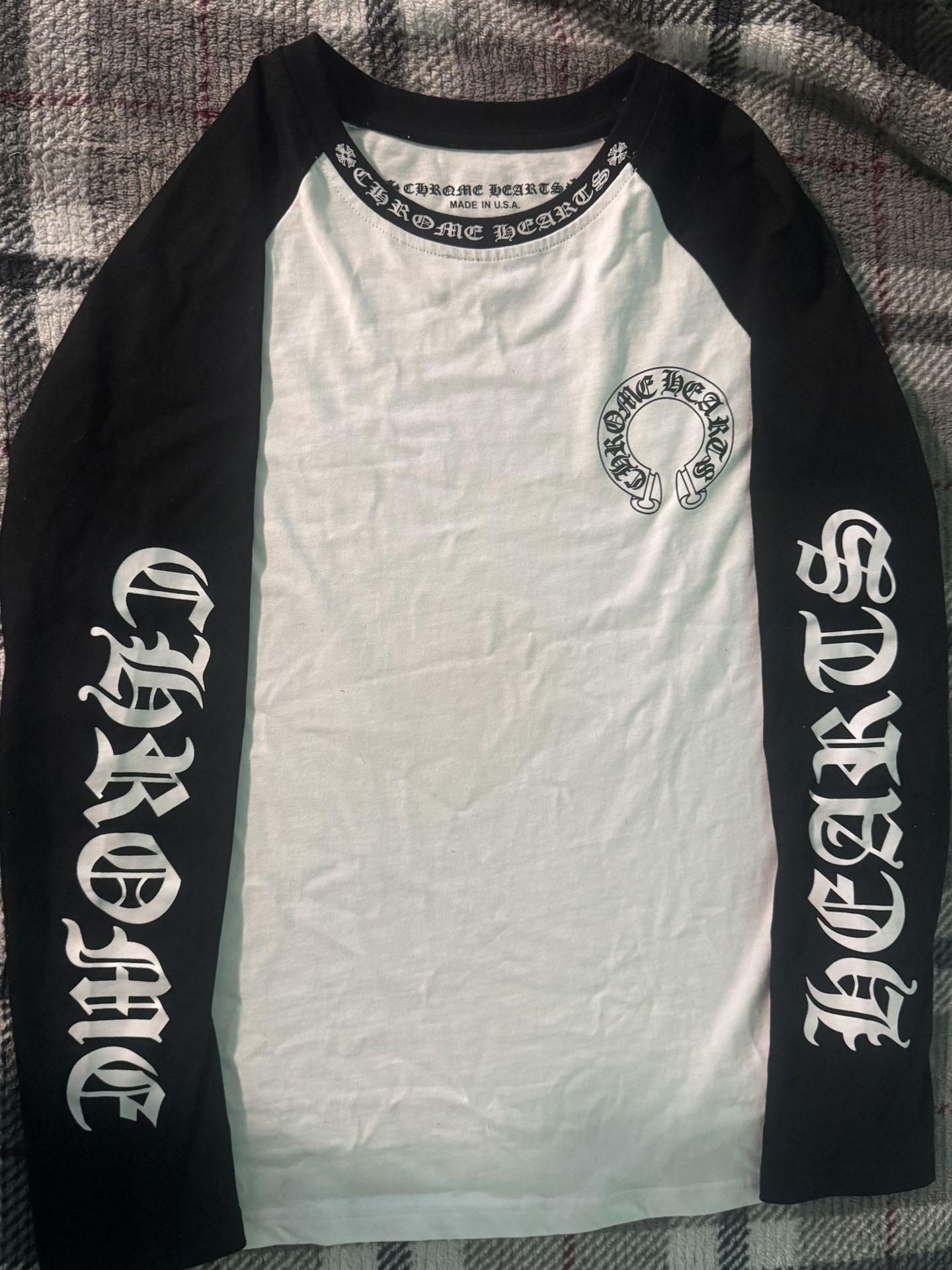 Long Sleeve Black/white Chrome Hearts 