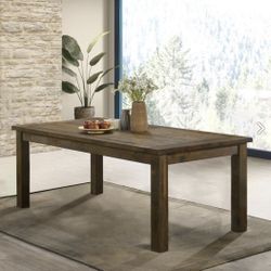 Solid Wood Dining Table And Chairs